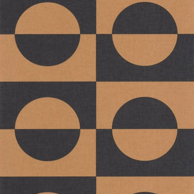Caselio 104579011 Kitchen Box Etendu Noir beige - tapeta w geometryczny wzór na fakturowanym tle