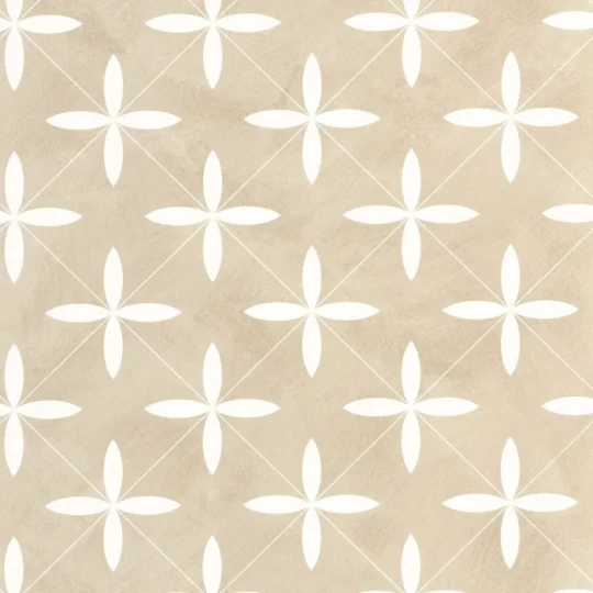 Caselio 106900132 Kitchen Box Cement Tiles Beige - tapeta imitująca płytki cementowe