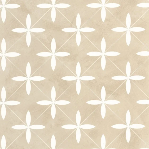 Caselio 106900132 Kitchen Box Cement Tiles Beige - tapeta imitująca płytki cementowe