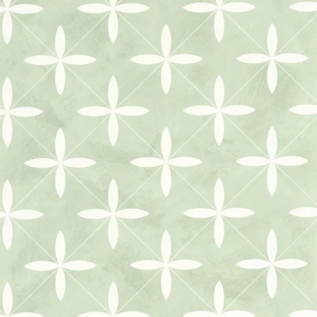 Caselio 106900746 Kitchen Box Cement Tiles Vert d'eau - tapeta imitująca płytki cementowe