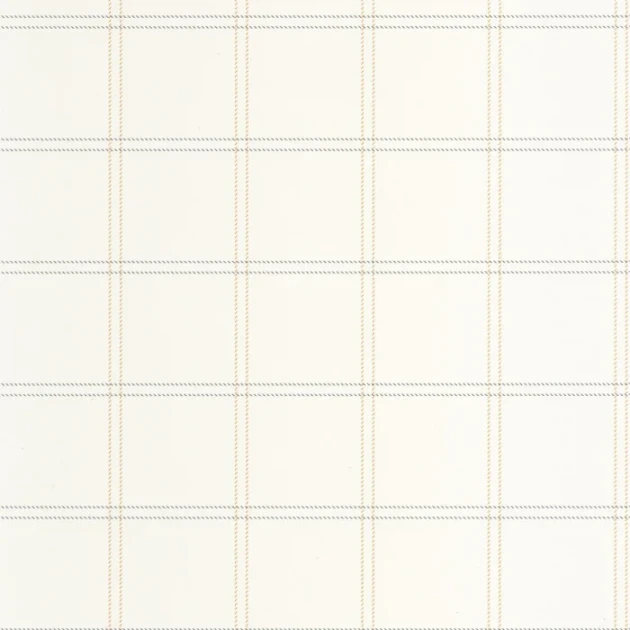 Caselio 106753064 Kitchen Box Fine Lines Jaune bleu - tapeta imitująca tkaninę w kratę