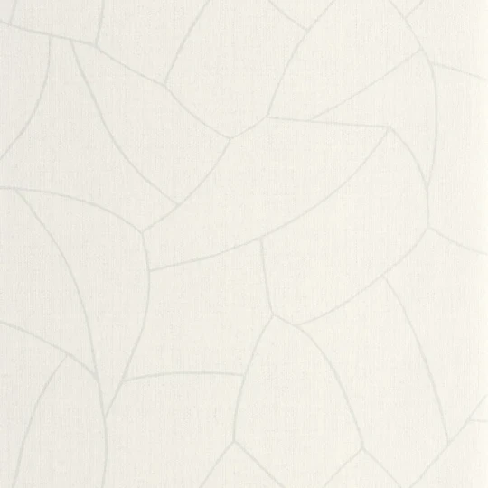 Caselio 107020013 Symphony Melody Blanc - tapeta geometryczna imitująca rafię