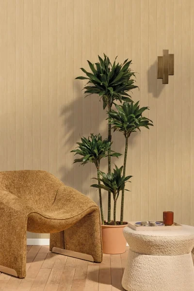 Caselio WOD106857077 Woodline Essentia Vert - tapeta imitująca drewnianą boazerię