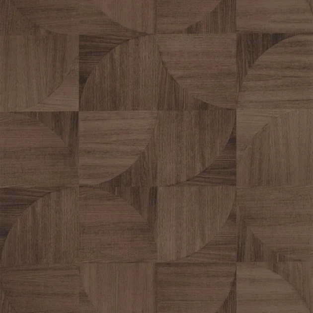 Caselio 106822002 Woodline Structura Marron - tapeta geometryczna imitująca drewno