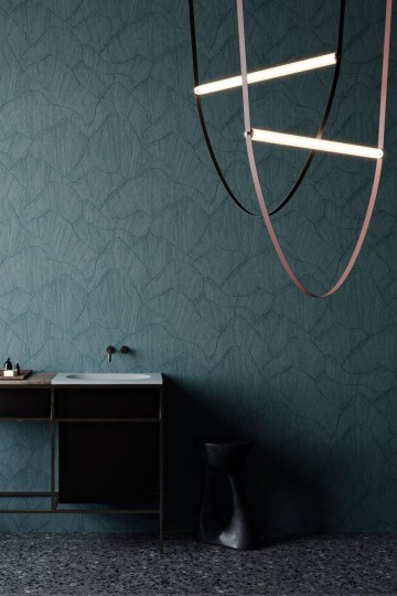 Arte 42502A Textura Ignis Shards Clay - tapeta imitująca gips w organiczny wzór