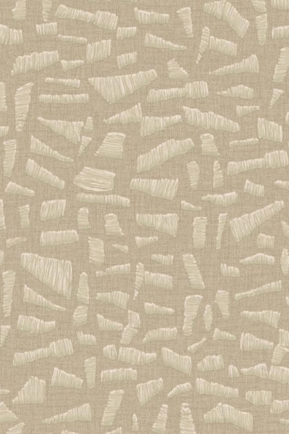 Arte 81561 Textura Ignis Kona Champagne - tapeta geometryczna imitująca len i rafie
