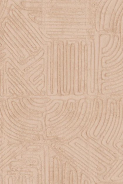 Arte 60726 Textura Ignis Tamba Coral - tapeta geometryczna ze sznurka i gipsu