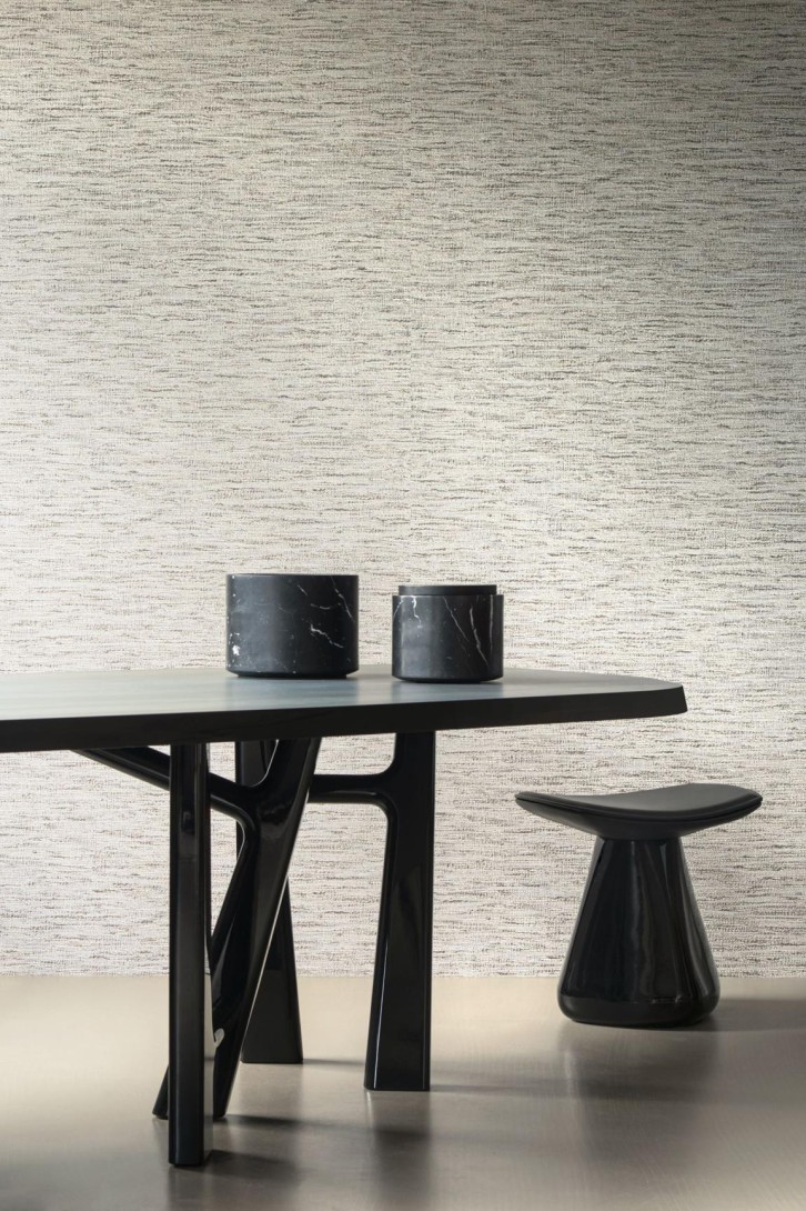 Arte 33050 Textura Ignis Ritorto Snow - tapeta imitująca bouclé