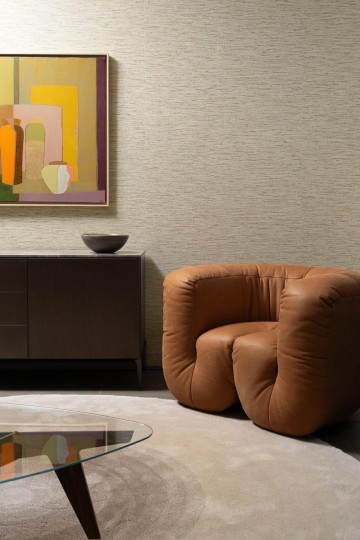 Arte 33054B Textura Ignis Ritorto Latte - tapeta imitująca bouclé