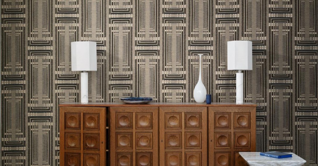 Arte 97821 Decors & Panoramiques Montana Straw - żakardowa tapeta art deco