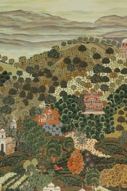 Arte 97811 Decors & Panoramiques Sundara Spring - tekstylny mural w indyjski wiosenny krajobraz