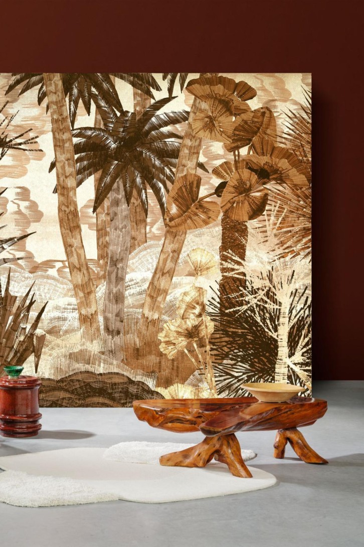 Arte 97801 Decors & Panoramiques Yasuni Coconut Flora - tekstylny mural w egzotyczny krajobraz