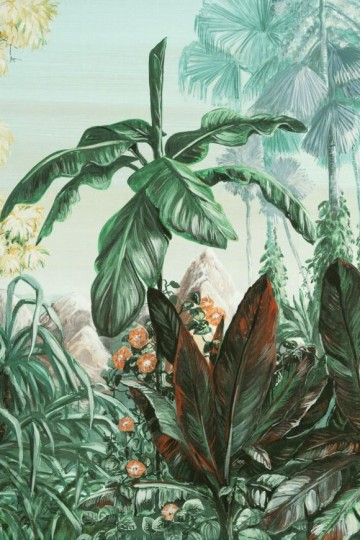 Arte 97790 Decors & Panoramiques Paradisiac Rainy Season - tekstylny mural w egzotyczny krajobraz olejny