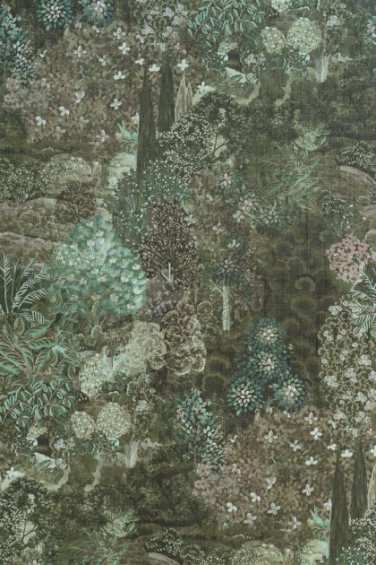 Arte 97751 Decors & Panoramiques Forêt des Muses Forêt Sauge - tekstylna tapeta w motyw ogrodu