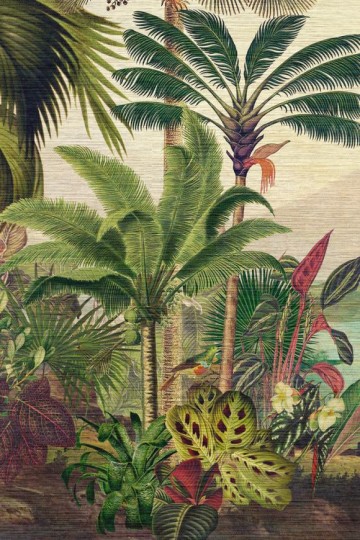 Arte 26770A Decors & Panoramiques Rêverie tropicale Jungle Green - mural w las tropikalny