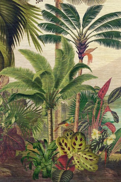 Arte 26770A Decors & Panoramiques Rêverie tropicale Jungle Green - mural w las tropikalny