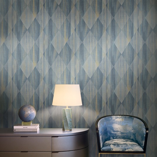 Armani Casa 8014 Graphic Elements 3 Hokkaido - tapeta tekstylna w romby