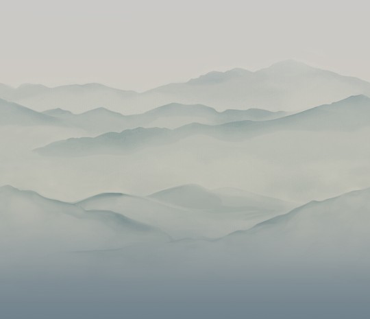 Armani Casa 9900 Inspired Moods 1 Basho - tapeta jedwabna w górski pejzaż