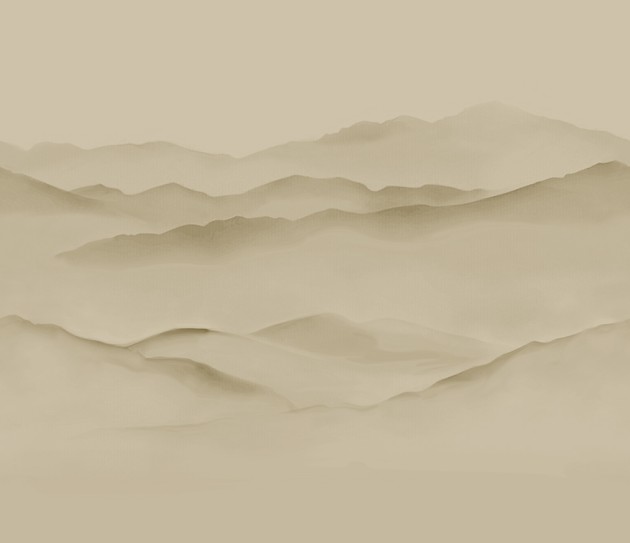 Armani Casa 9901 Inspired Moods 1 Basho - tapeta jedwabna w górski pejzaż