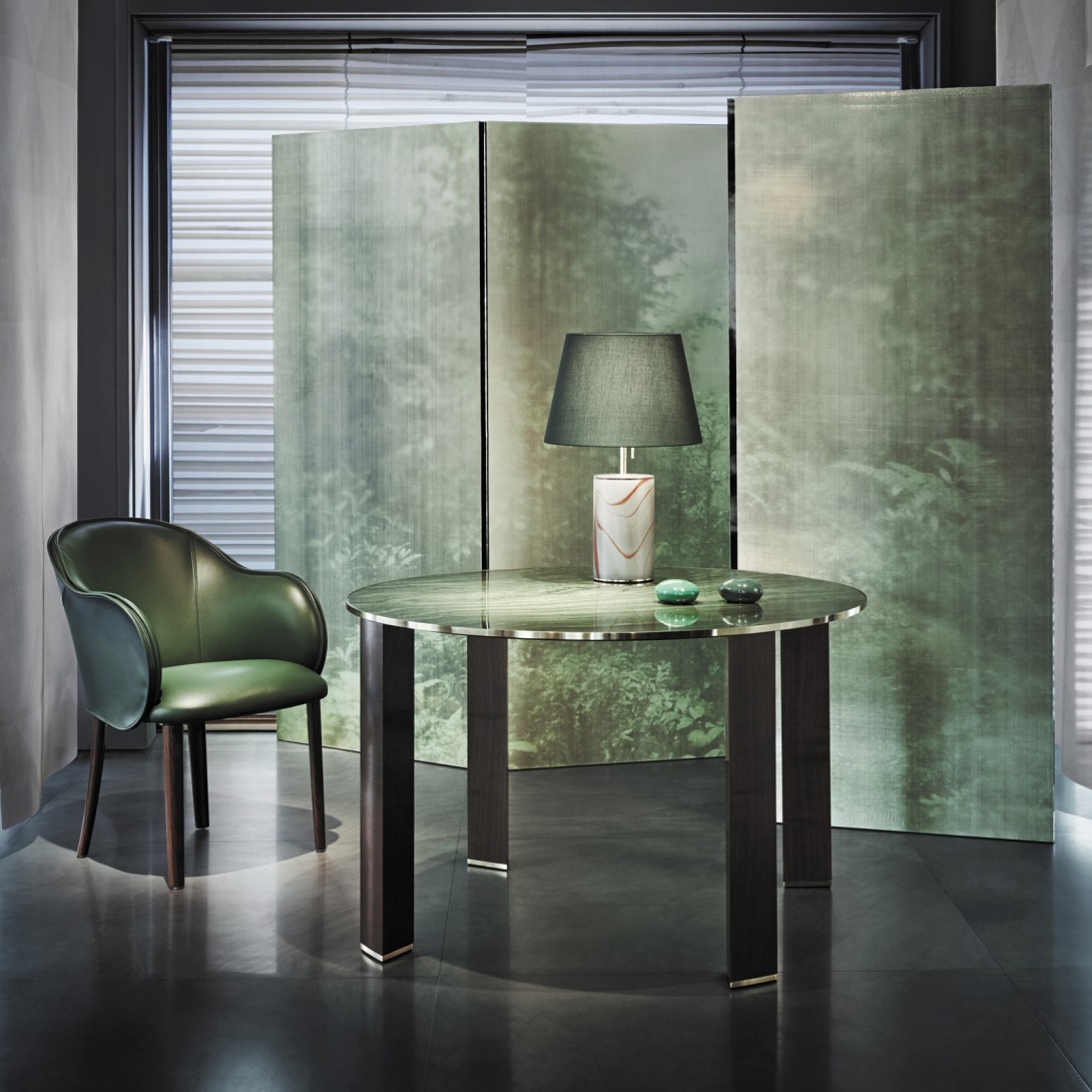 Armani Casa 9400 Precious Fibers 2 Iolanta - mural jedwabny w zamglony las