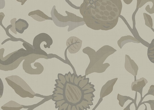 Armani Casa 9705 Precious Fibers 3 Bayadere - tapeta jedwabna w roślinny ornament