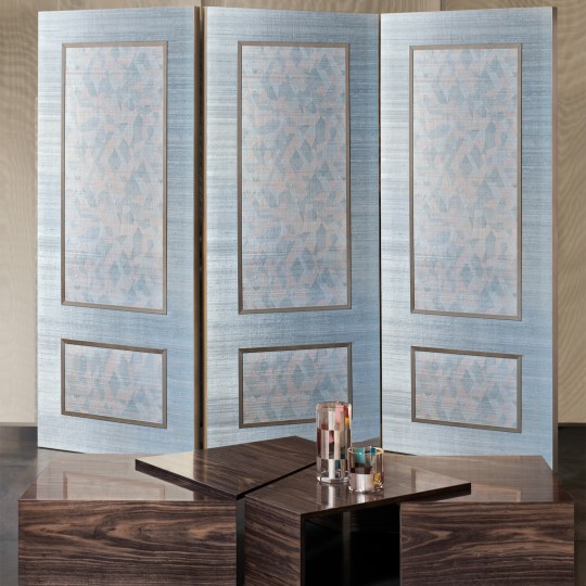 Armani Casa 9715 Precious Fibers 3 Excelsior - tapeta jedwabna w geometryczny wzór