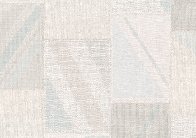 Sirpi 26101 Altagamma Woven Darcy - tapeta tekstylna w patchworkowe prostokąty