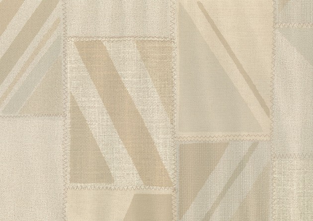 Sirpi 26102 Altagamma Woven Darcy - tapeta tekstylna w patchworkowe prostokąty
