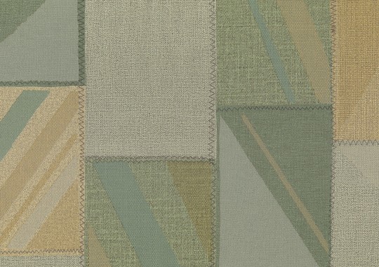 Sirpi 26103 Altagamma Woven Darcy - tapeta tekstylna w patchworkowe prostokąty