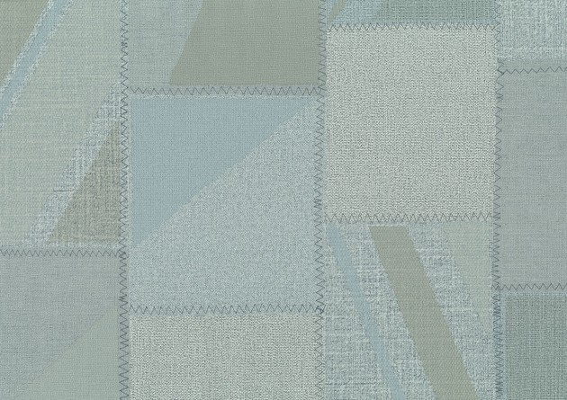 Sirpi 26104 Altagamma Woven Darcy - tapeta tekstylna w patchworkowe prostokąty