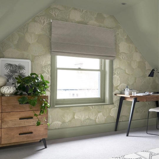 Graham & Brown 121445 New Eden - tapeta w drzewa o metalicznym połysku