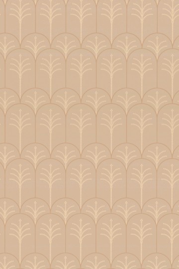 Majvillan 172-02 Lolo Latte Macchiato Brown - tapeta w stylizowaną roślinność