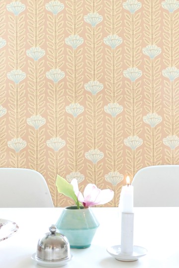 Majvillan 171-01 Caiprinha Coral Blush - tapeta roślinna