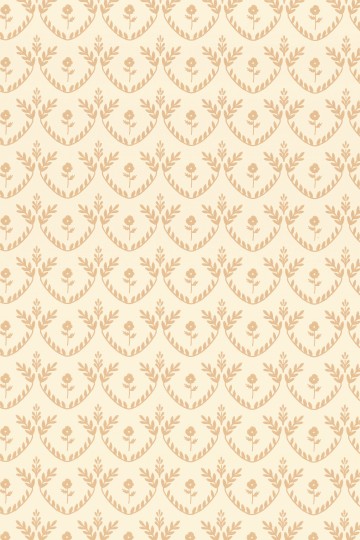 Majvillan 163-01 Bellini Honeygold Cream - tapeta w roślinne girlandy