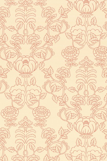 Majvillan 161-01 Cheri Spritz Soft Cranberry Red - tapeta roślinna