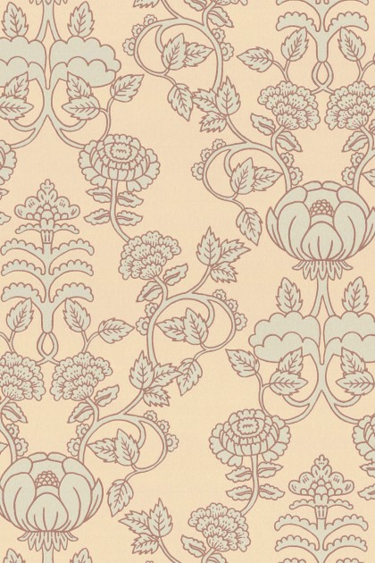 Majvillan 161-02 Cheri Spritz Minty Breeze Beige - tapeta roślinna