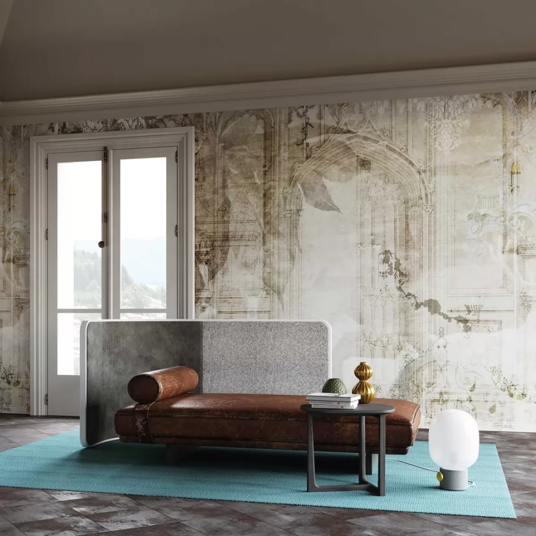 Tecnografica 71122-1 Collaborations Mad White - mural w architektoniczny motyw