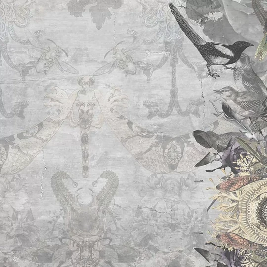 Tecnografica 56216-1 Collaborations The Sisters Legolas - mural w ptaki w kalejdoskopowym układzie