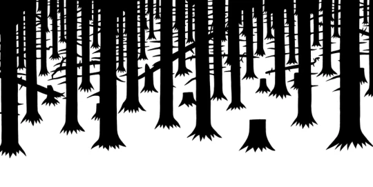Tecnografica 75805-1 Collaborations Roberto Baldazzini AI Piedi Della Foresta Liquirizia - mural w pejzaż lasu