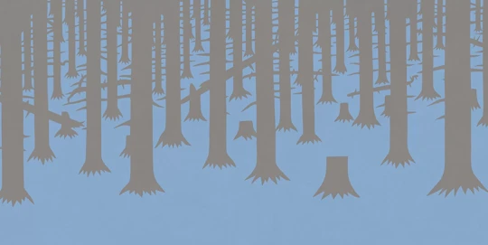 Tecnografica 75805-3 Collaborations Roberto Baldazzini AI Piedi Della Foresta Anice - mural w pejzaż lasu