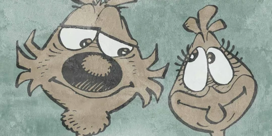 Tecnografica 79060-6 Collaborations Lupo Alberto By Silver Alberto e Marta Vintage Mint - mural dla dzieci w bajkowe postacie