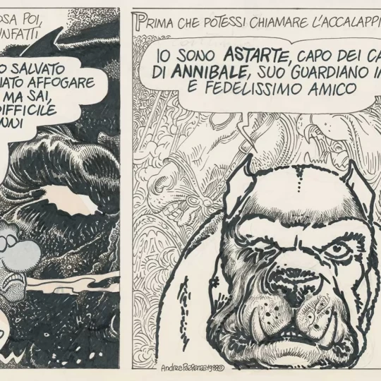 Tecnografica 75762-1 Collaborations Andrea Pazienza Astarte Io Sono Astarte Originale - mural w komiksowy wzór