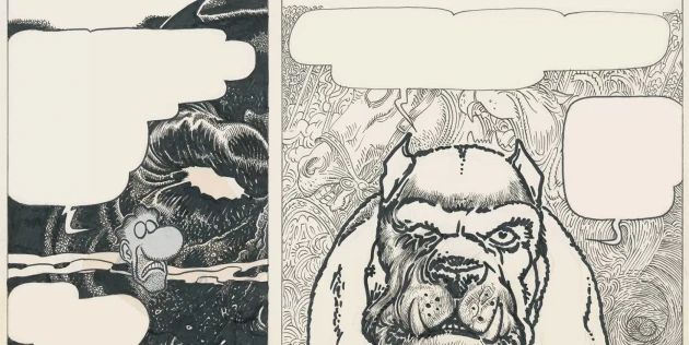 Tecnografica 75762-2 Collaborations Andrea Pazienza Astarte Io Sono Astarte Senza Parole - mural w komiksowy wzór