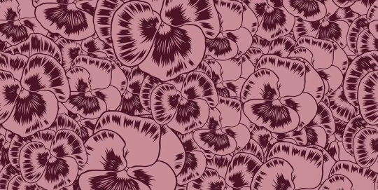 Tecnografica 75772-3 Collaborations Roberto Baldazzini Aurora Floreale Plum - mural w graficzne kwiaty