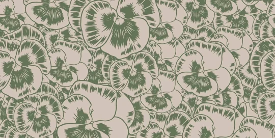 Tecnografica 75772-5 Collaborations Roberto Baldazzini Aurora Floreale Secret Moss - mural w graficzne kwiaty