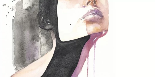 Tecnografica 75383-1 Collaborations Giovanna Casotto Elenoire Smooth - mural w kobieca twarz