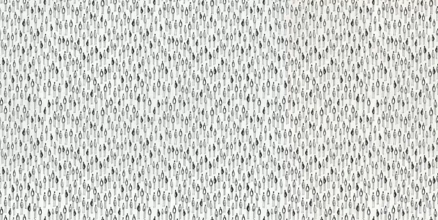 Tecnografica 80556-1B Collaborations Mauricio Lara Exodo Black and White - mural w abstrakcyjne postacie