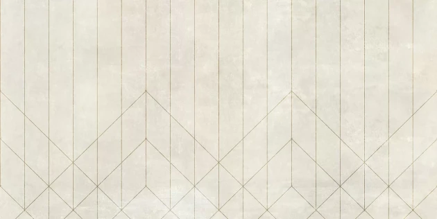 Tecnografica 74213-1 Collaborations Giordano & Cardinetti Eva Gold - mural w geometryczny wzór