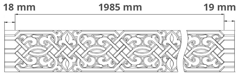 Listwa ścienna Gaudi 1.51.503