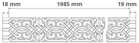 Listwa ścienna Gaudi 1.51.503